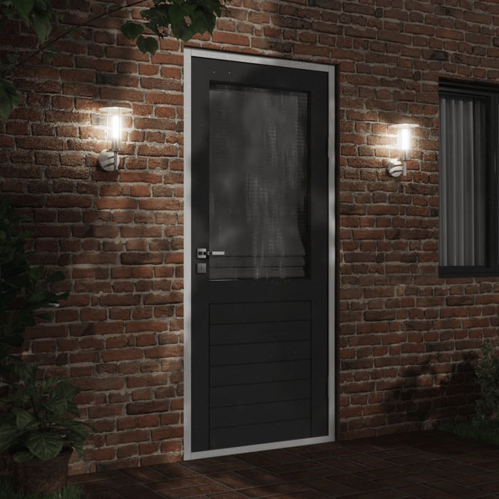 Corp de iluminat exterior de perete, argintiu, oțel inoxidabil - WALTI WALTI