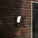 Lămpi exterioare de perete cu LED/senzor 2 buc. negru aluminiu - WALTI WALTI