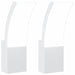 Lămpi exterioare de perete cu LED 2 buc. alb, aluminiu turnat - WALTI WALTI