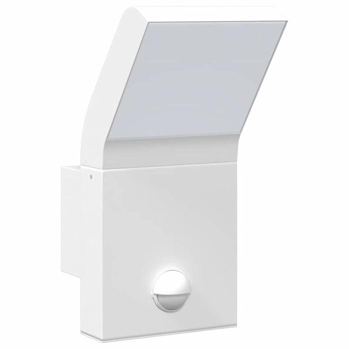 Lampă exterioară de perete cu LED/senzor, alb, aluminiu turnat - WALTI WALTI