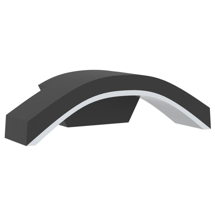 Lămpi exterioare de perete cu LED 2 buc. negru, aluminiu turnat - WALTI WALTI