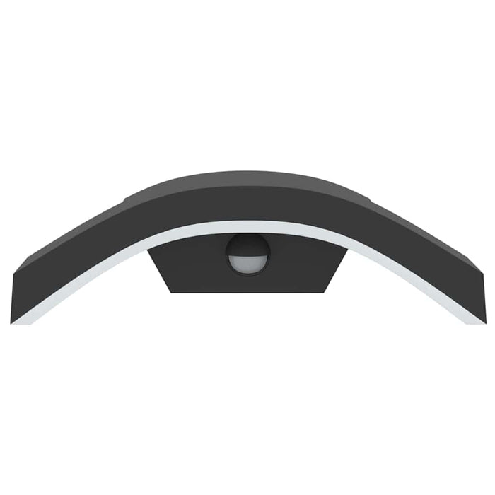 Lampă exterioară de perete cu LED/senzor, negru aluminiu turnat - WALTI WALTI