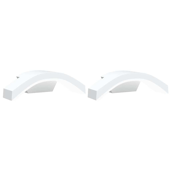 Lămpi exterioare de perete cu LED 2 buc. alb, aluminiu turnat - WALTI WALTI