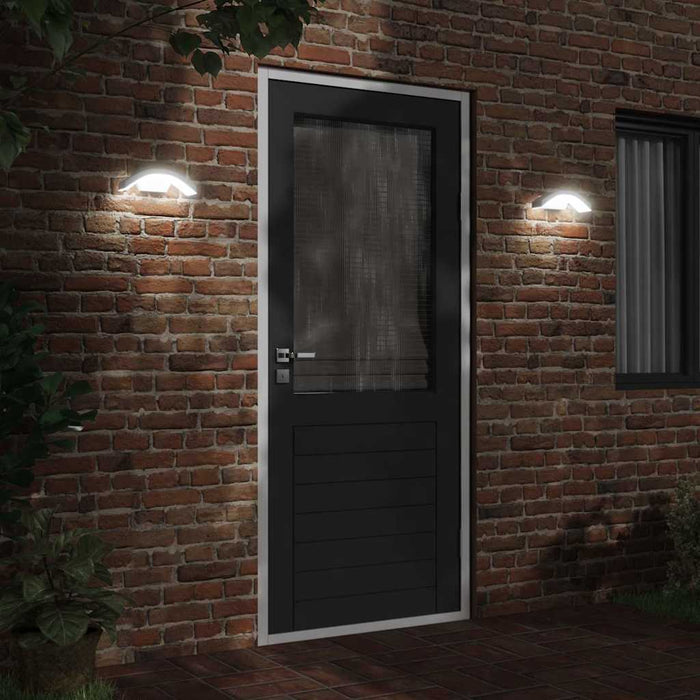 Lămpi exterioare de perete cu LED 2 buc. alb, aluminiu turnat - WALTI WALTI