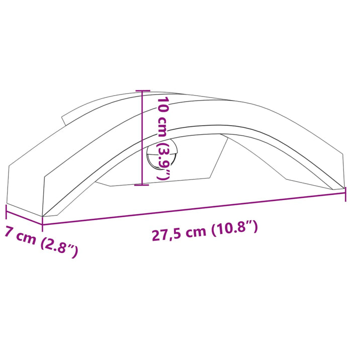 Lampă exterioară de perete cu LED/senzor, alb, aluminiu turnat WALTI