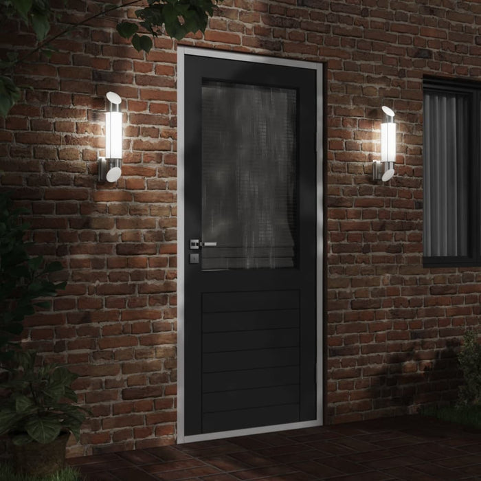 Corp de iluminat exterior de perete, argintiu, oțel inoxidabil - WALTI WALTI