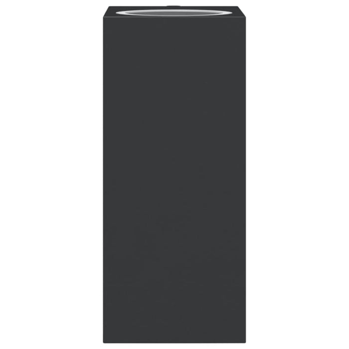 Lămpi exterioare de perete cu LED 2 buc. negru, aluminiu turnat - WALTI WALTI