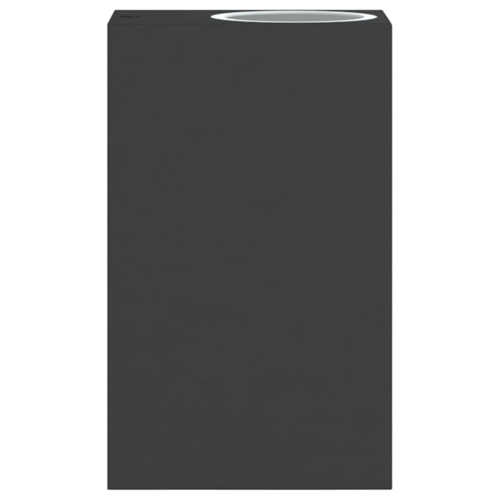 Lămpi exterioare de perete cu LED 2 buc. negru, aluminiu turnat - WALTI WALTI