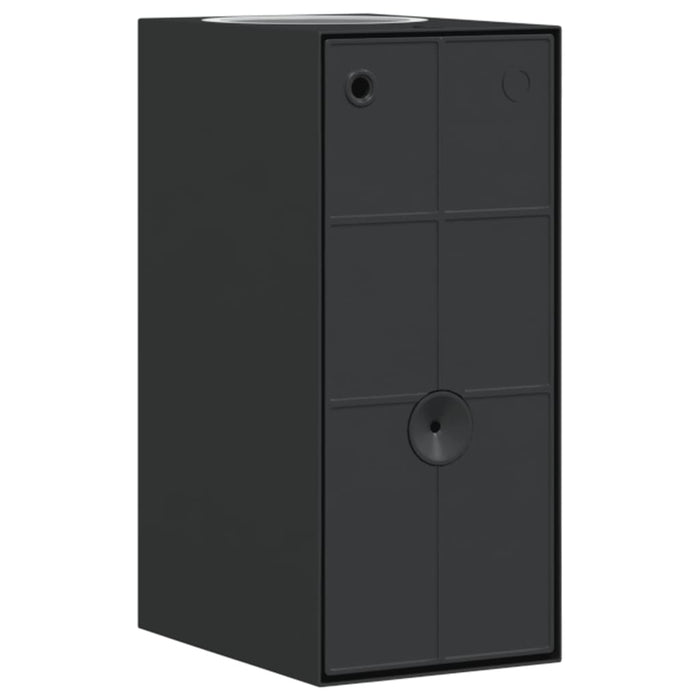 Lămpi exterioare de perete cu LED 2 buc. negru, aluminiu turnat - WALTI WALTI