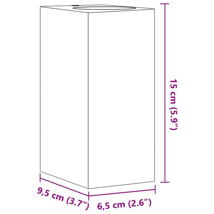 Lămpi exterioare de perete cu LED 2 buc. negru, aluminiu turnat - WALTI WALTI