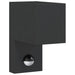 Lampă exterioară de perete cu LED/senzor, negru aluminiu turnat - WALTI WALTI