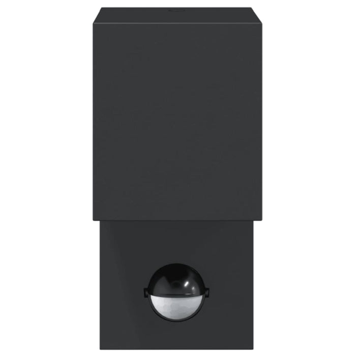 Lampă exterioară de perete cu LED/senzor, negru aluminiu turnat - WALTI WALTI