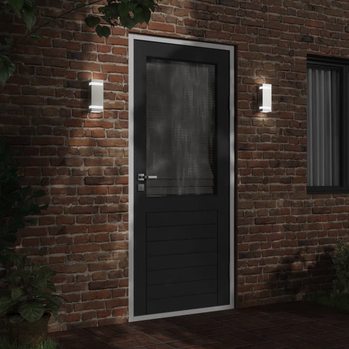 Corpuri de iluminat exterior de perete 2 buc argintiu oțel inox - WALTI WALTI