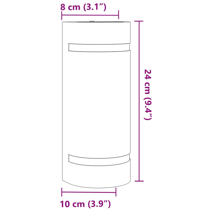 Lampă exterioară de perete, negru, aluminiu turnat sub presiune - WALTI WALTI