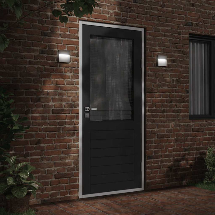 Lampă exterioară de perete cu LED, negru, aluminiu turnat - WALTI WALTI