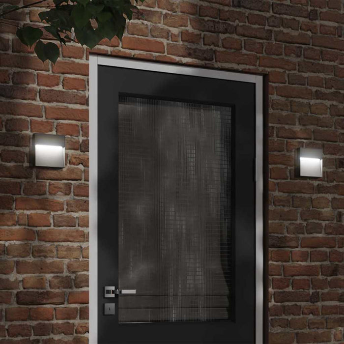Lampă exterioară de perete cu LED, negru, aluminiu turnat - WALTI WALTI