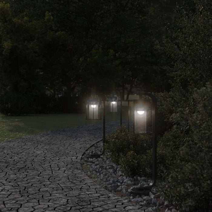 Lămpi de podea de exterior 3 buc. negru 60 cm oțel inoxidabil - WALTI WALTI