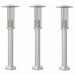 Lămpi exterioare de podea 3 buc. argintiu 60 cm oțel inoxidabil - WALTI WALTI