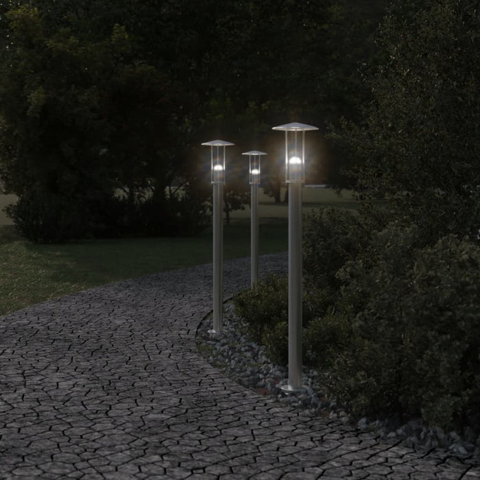 Lampă exterioară de podea, argintiu, 100 cm, oțel inoxidabil - WALTI WALTI