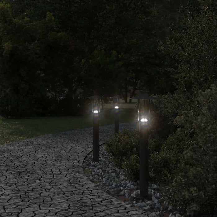 Lampă exterioară de podea, negru, 60 cm, oțel inoxidabil WALTI