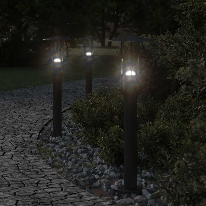 Lampă exterioară de podea, negru, 60 cm, oțel inoxidabil WALTI