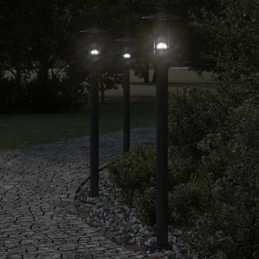 Lămpi de podea de exterior 3 buc. negru 100 cm oțel inoxidabil - WALTI WALTI