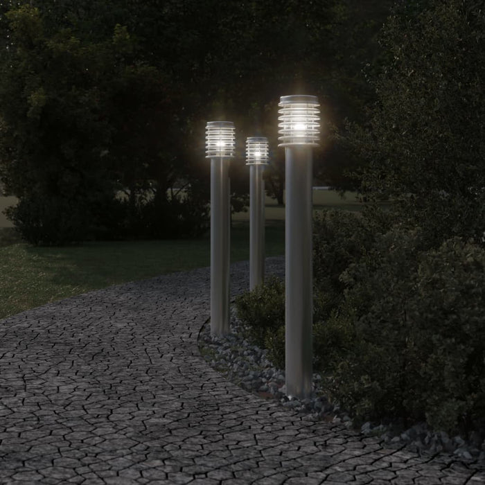 Lampă exterioară de podea, argintiu, 110 cm, oțel inoxidabil - WALTI WALTI