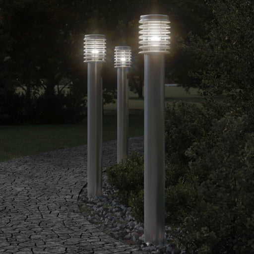 Lampă exterioară de podea, argintiu, 110 cm, oțel inoxidabil - WALTI WALTI
