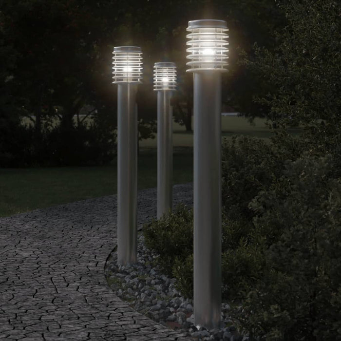 Lampă exterioară de podea, argintiu, 110 cm, oțel inoxidabil - WALTI WALTI