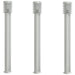 Lămpi exterioare de podea 3 buc argintiu 110 cm oțel inoxidabil - WALTI WALTI
