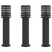 Lămpi de podea de exterior 3 buc. negru 60 cm oțel inoxidabil - WALTI WALTI