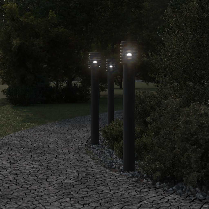 Lămpi de podea de exterior 3 buc. negru 110 cm oțel inoxidabil - WALTI WALTI