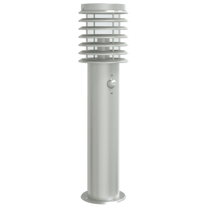 Lampă exterioară de podea cu senzor argintiu, 60 cm, oțel inox - WALTI WALTI