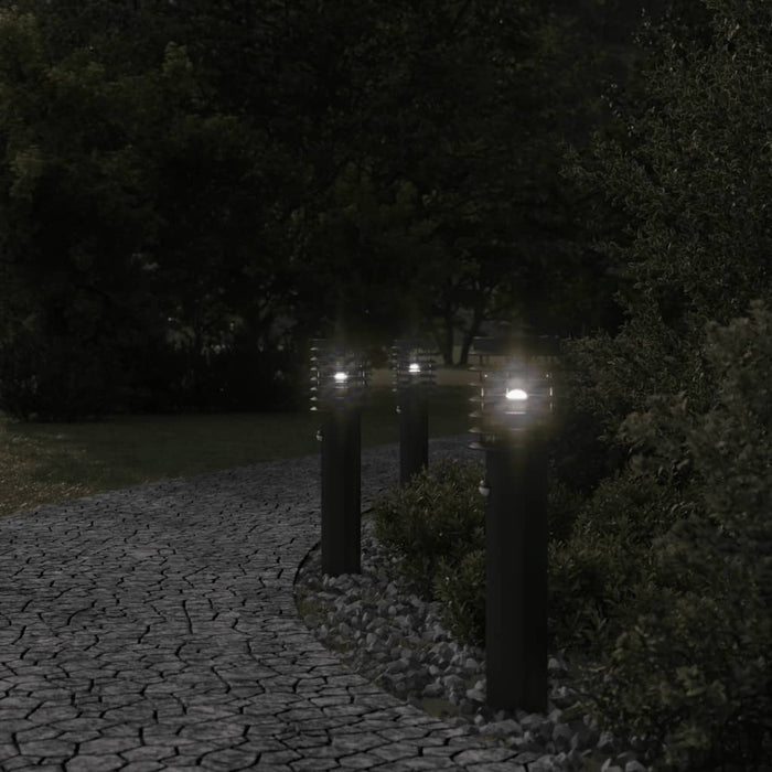 Lampă exterioară de podea cu senzor, negru, 60 cm, oțel inox - WALTI WALTI