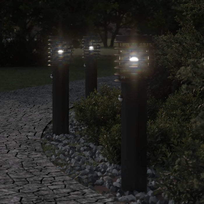 Lampă exterioară de podea cu senzor, negru, 60 cm, oțel inox - WALTI WALTI