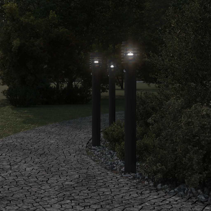 Lămpi exterioare de podea senzori 3 buc. negru 110 cm oțel inox - WALTI WALTI