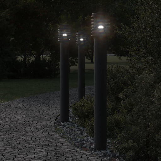 Lampă exterioară de podea cu priză, negru, 110 cm, oțel inox - WALTI WALTI