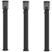 Lămpi de podea de exterior 3 buc negru 110 cm oțel inoxidabil - WALTI WALTI