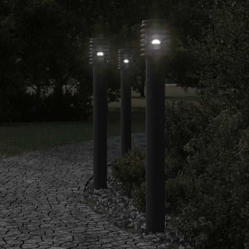 Lămpi de podea de exterior 3 buc negru 110 cm oțel inoxidabil - WALTI WALTI