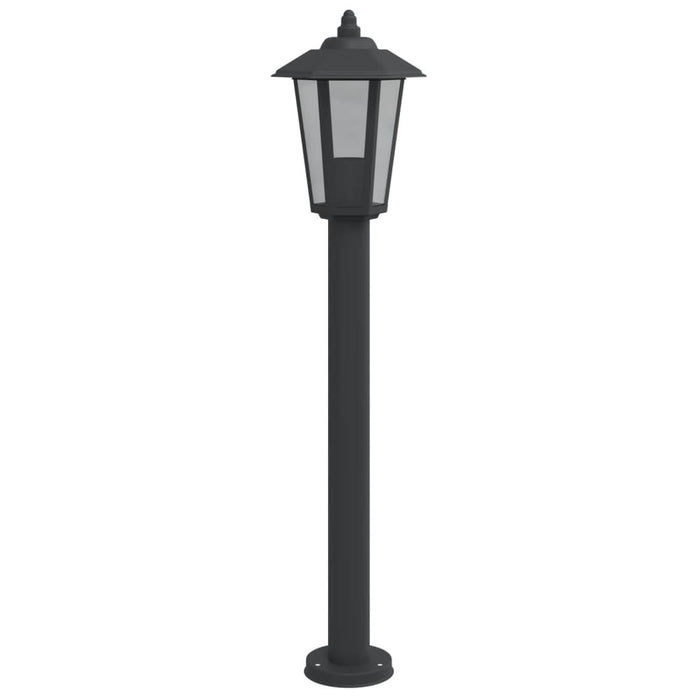 Lămpi de podea de exterior 3 buc. negru 80 cm oțel inoxidabil - WALTI WALTI