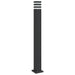 Lampă de podea de exterior, negru, 110 cm, aluminiu - WALTI WALTI