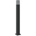 Lampă de podea de exterior, negru, 110 cm, aluminiu - WALTI WALTI