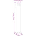 Lampă de podea de exterior, negru, 110 cm, aluminiu - WALTI WALTI