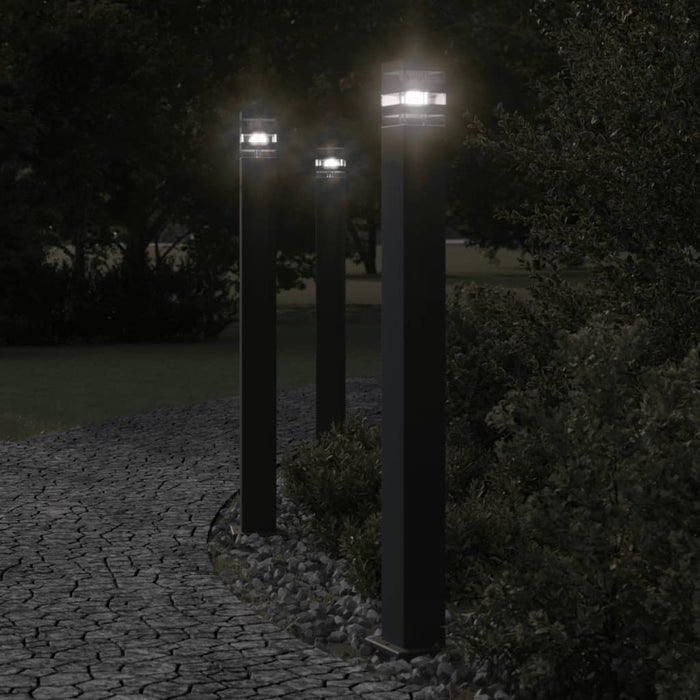 Lampă de podea de exterior, negru, 110 cm, aluminiu - WALTI WALTI