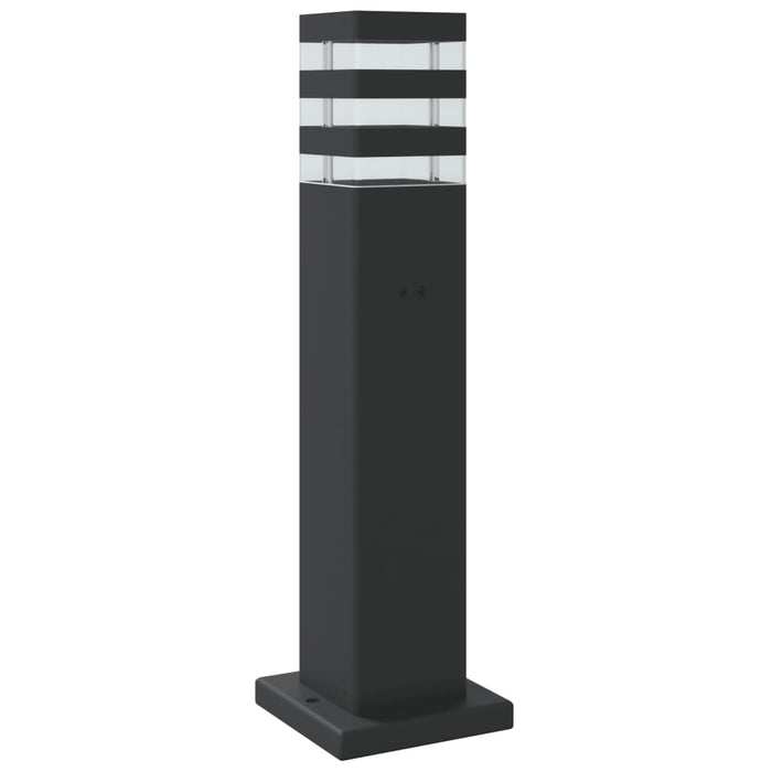 Lămpi podea exterior cu senzor, 3 buc., negru, 50 cm, aluminiu - WALTI WALTI