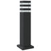 Lămpi podea exterior cu senzor, 3 buc., negru, 50 cm, aluminiu - WALTI WALTI