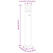 Lampă exterioară de podea cu senzor, negru, 80 cm, aluminiu - WALTI WALTI