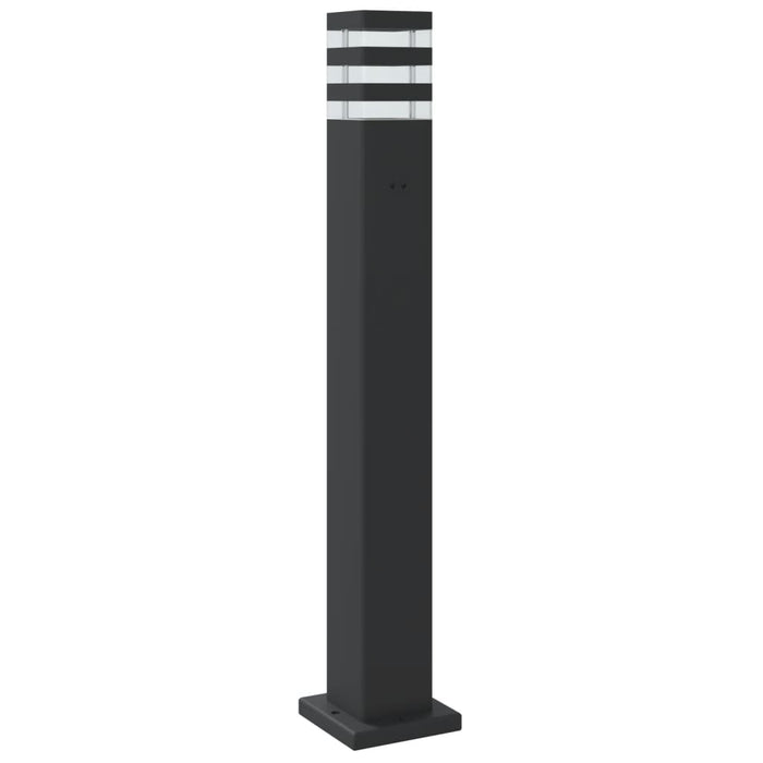 Lămpi podea exterior cu senzor, 3 buc., negru, 80 cm, aluminiu - WALTI WALTI