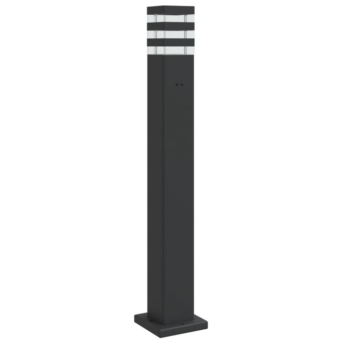 Lampă exterioară de podea cu priză, negru, 80 cm, aluminiu - WALTI WALTI