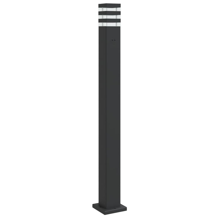 Lampă exterioară de podea cu priză, negru, 110 cm, aluminiu - WALTI WALTI